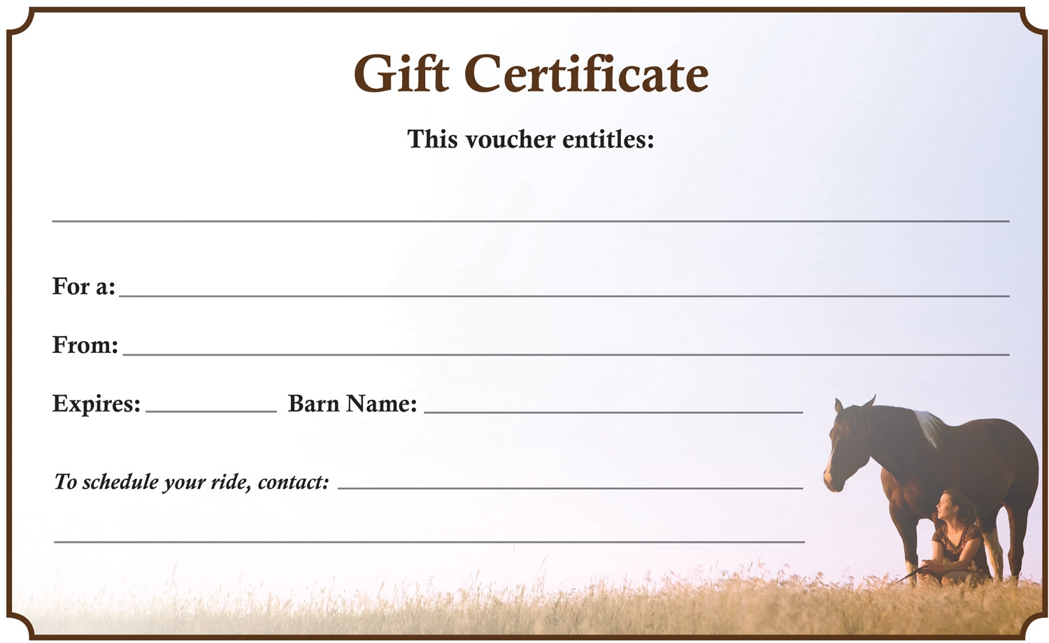Downloadable Gift Certificate Downloadable Gift Certificate