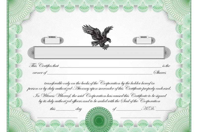 Free Printable Stock Certificate