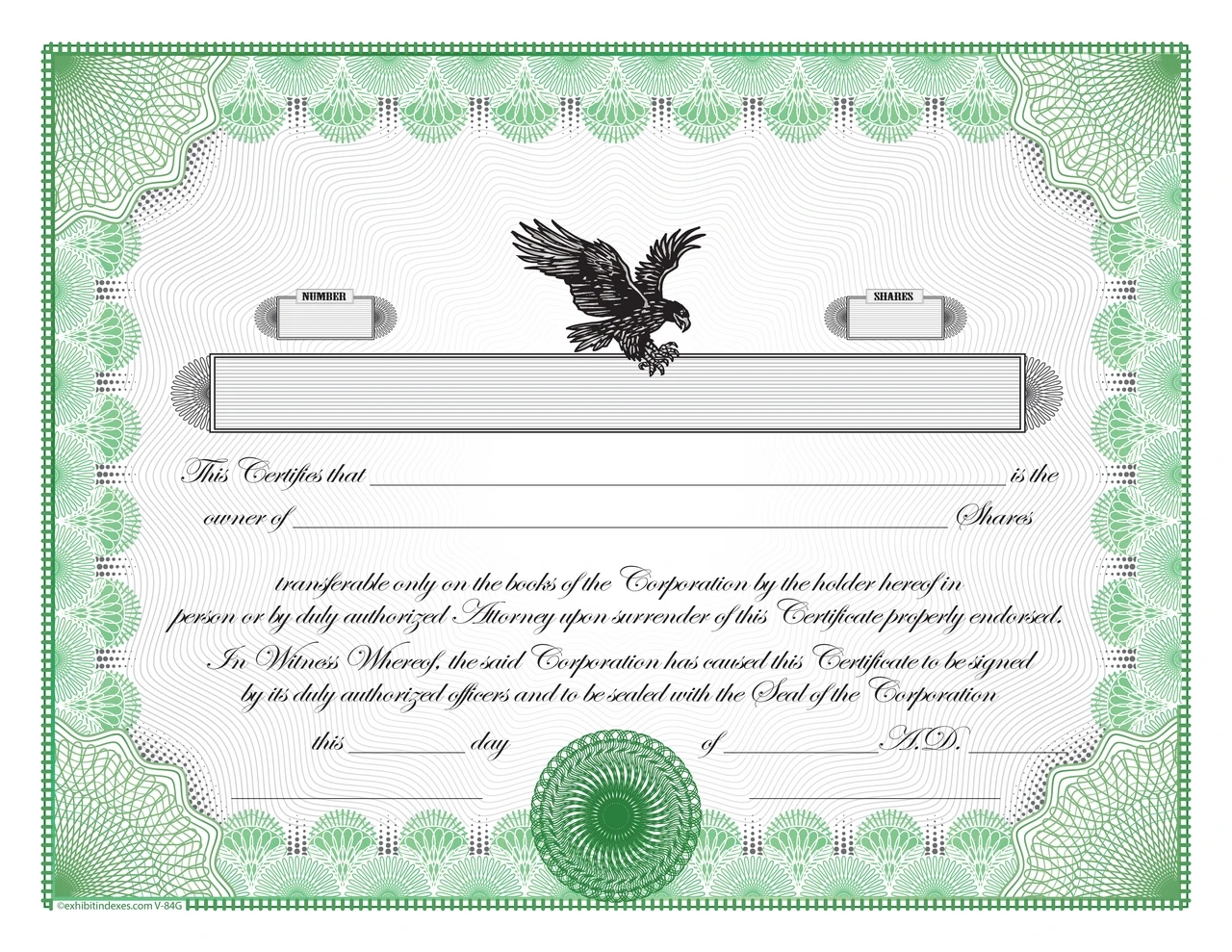 Downloadable Stock Certificates Printable Online Stock Certificates