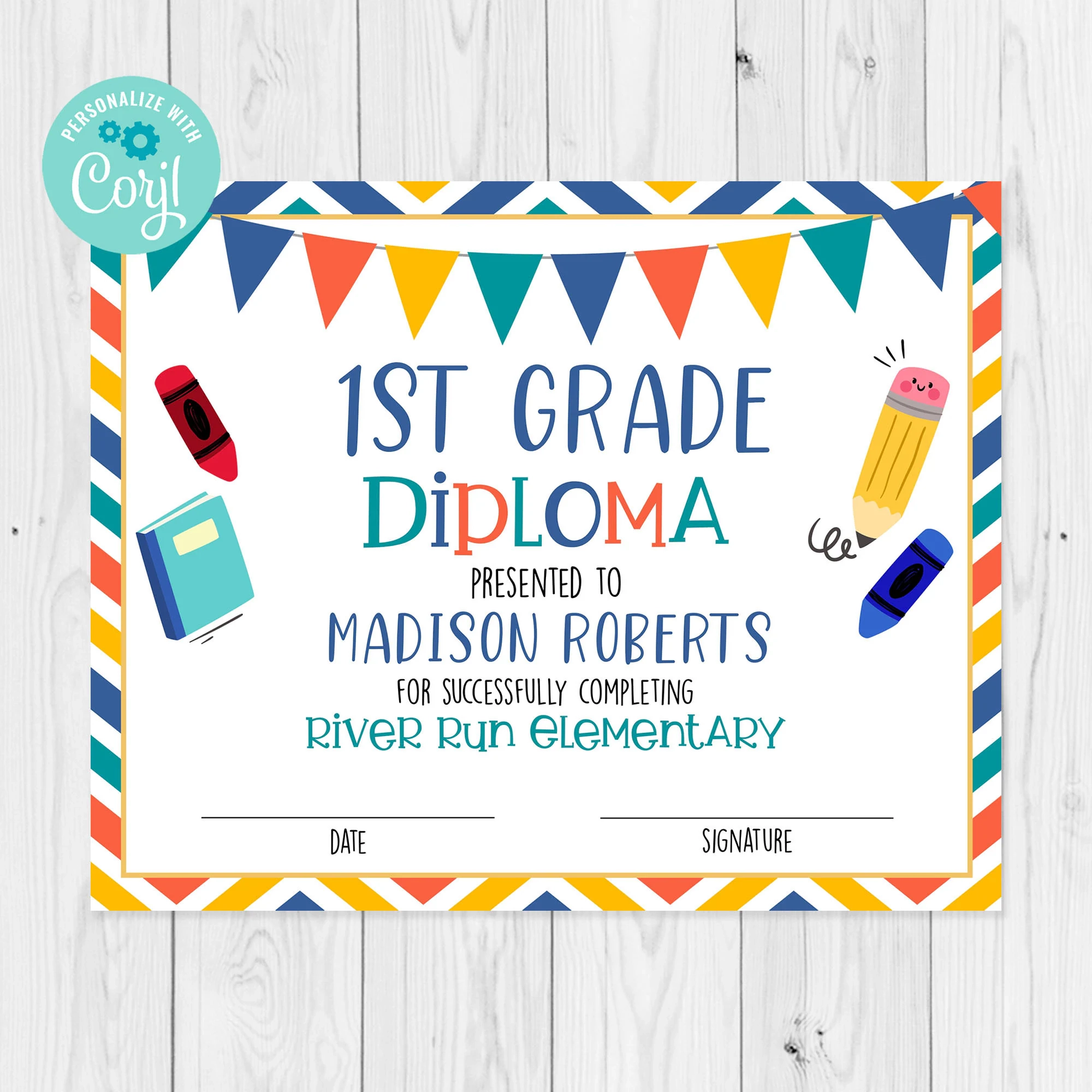 Free Printable 1st Grade Graduation Certificate Free Printable 1st Grade Graduation Certificate