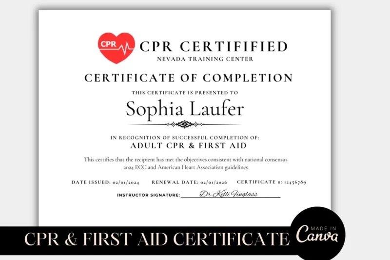 Free Printable Cpr Certification