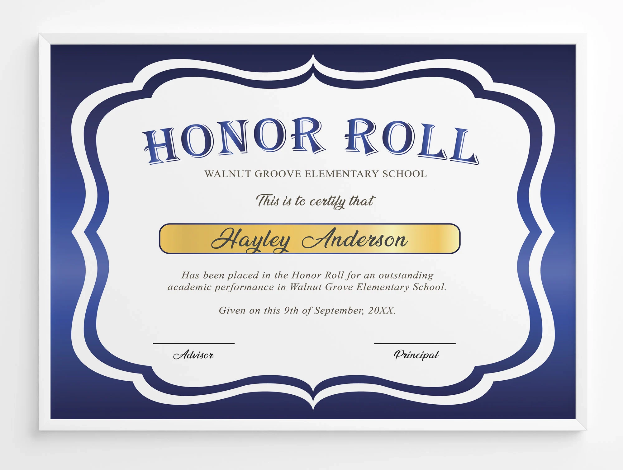 Editable Honor Roll Certificate Template Royal Blue School Award Printable Award Elementary High School Award Certificate Download Etsy Editable Honor Roll Certificate Template Royal Blue School Award Printable Award Elementary High School Award Certificate Download Etsy