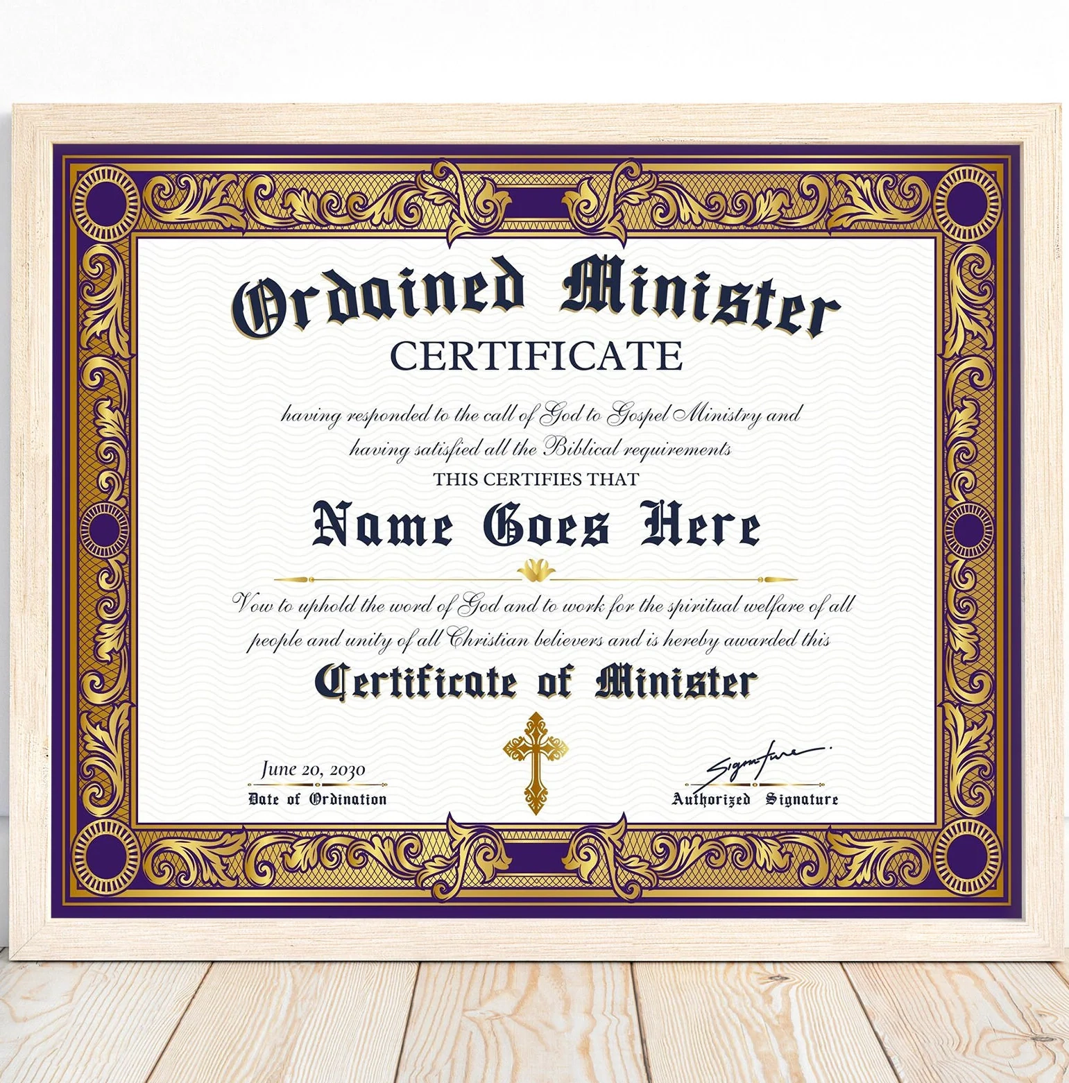 Apostle Ordination Certificate Printable Apostle Ordination Certificate Printable