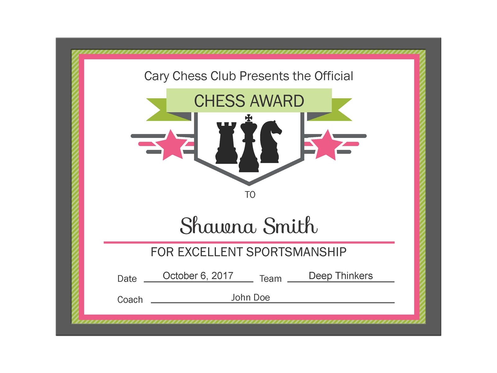 Editable PDF Sports Game Team Chess Certificate Award Template In 3 Colors Pink Blue And Black Etsy Editable PDF Sports Game Team Chess Certificate Award Template In 3 Colors Pink Blue And Black Etsy