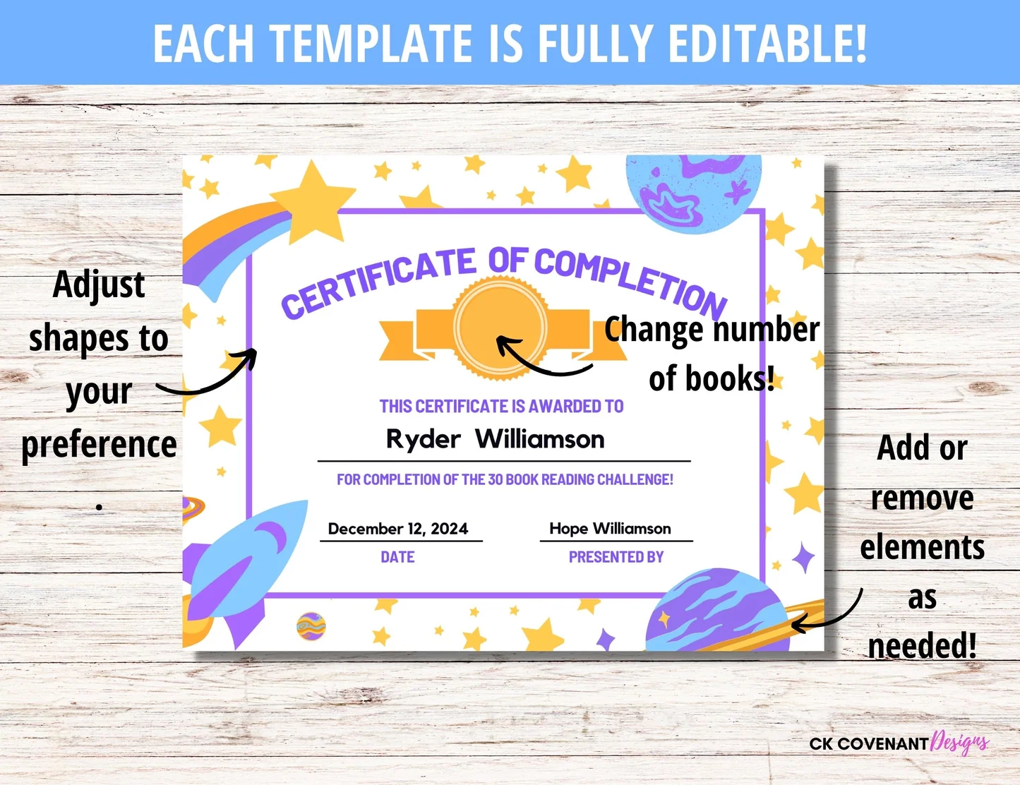 Editable Reading Challenge Certificate Of Completion Space Rocket De Nuggets Of Wisdom Editable Reading Challenge Certificate Of Completion Space Rocket De Nuggets Of Wisdom