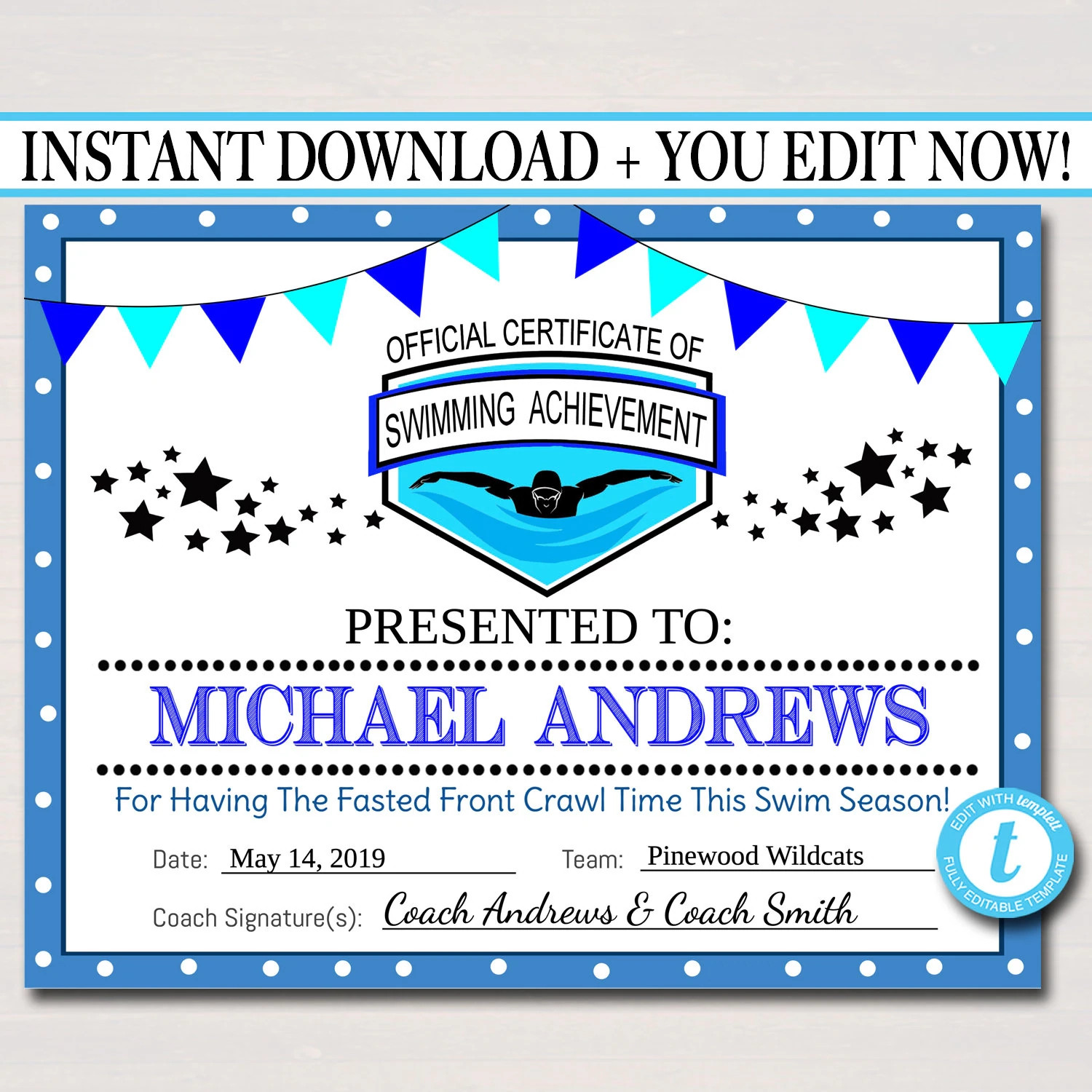EDITABLE Swim Team Award Certificates INSTANT DOWNLOAD Swimming Awards Swimmer Party Printable Printable Award Sports Swim Certificates Etsy EDITABLE Swim Team Award Certificates INSTANT DOWNLOAD Swimming Awards Swimmer Party Printable Printable Award Sports Swim Certificates Etsy