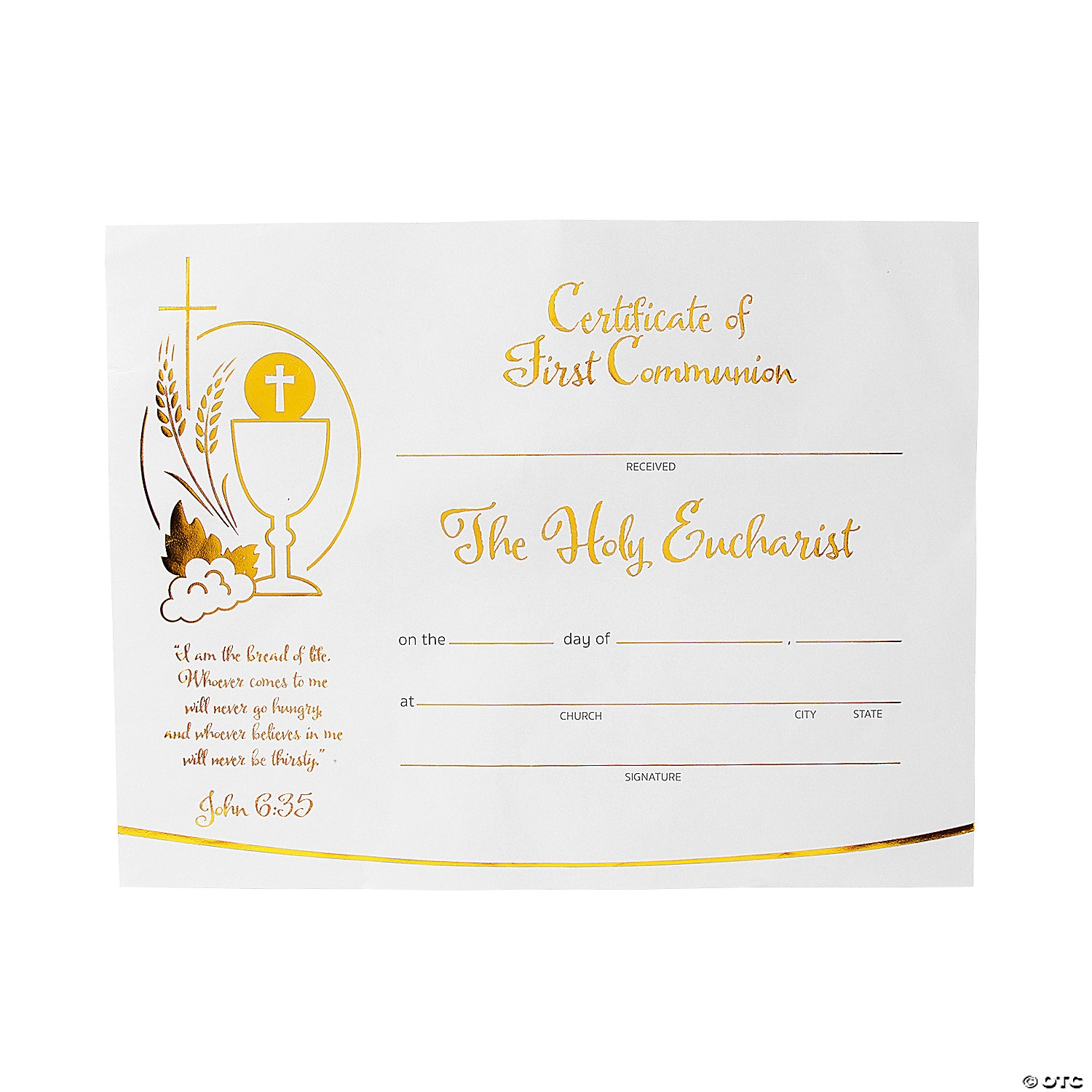 First Communion Certificates First Communion Certificates