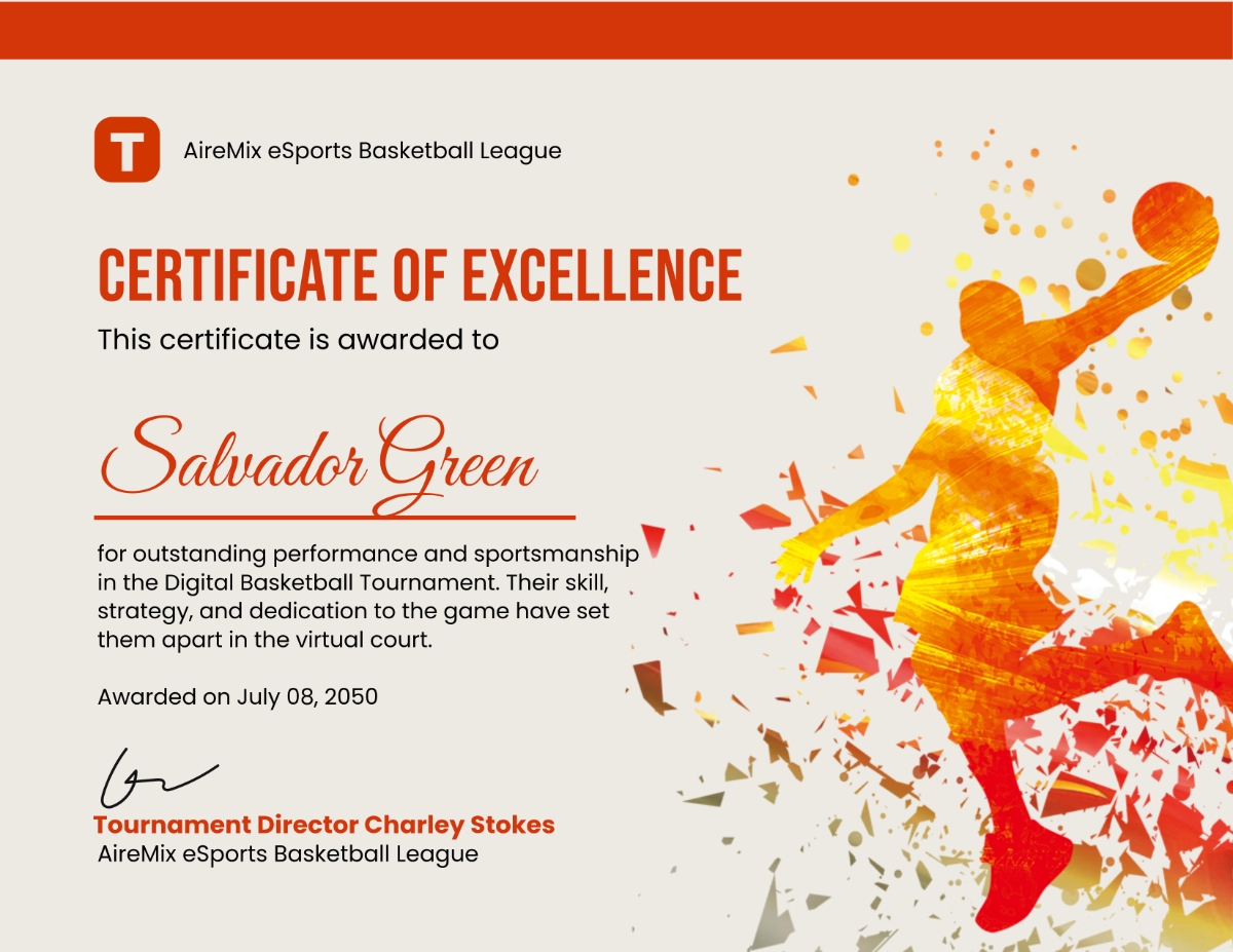 Free Printable Basketball Certificate Template Free Printable Basketball Certificate Template