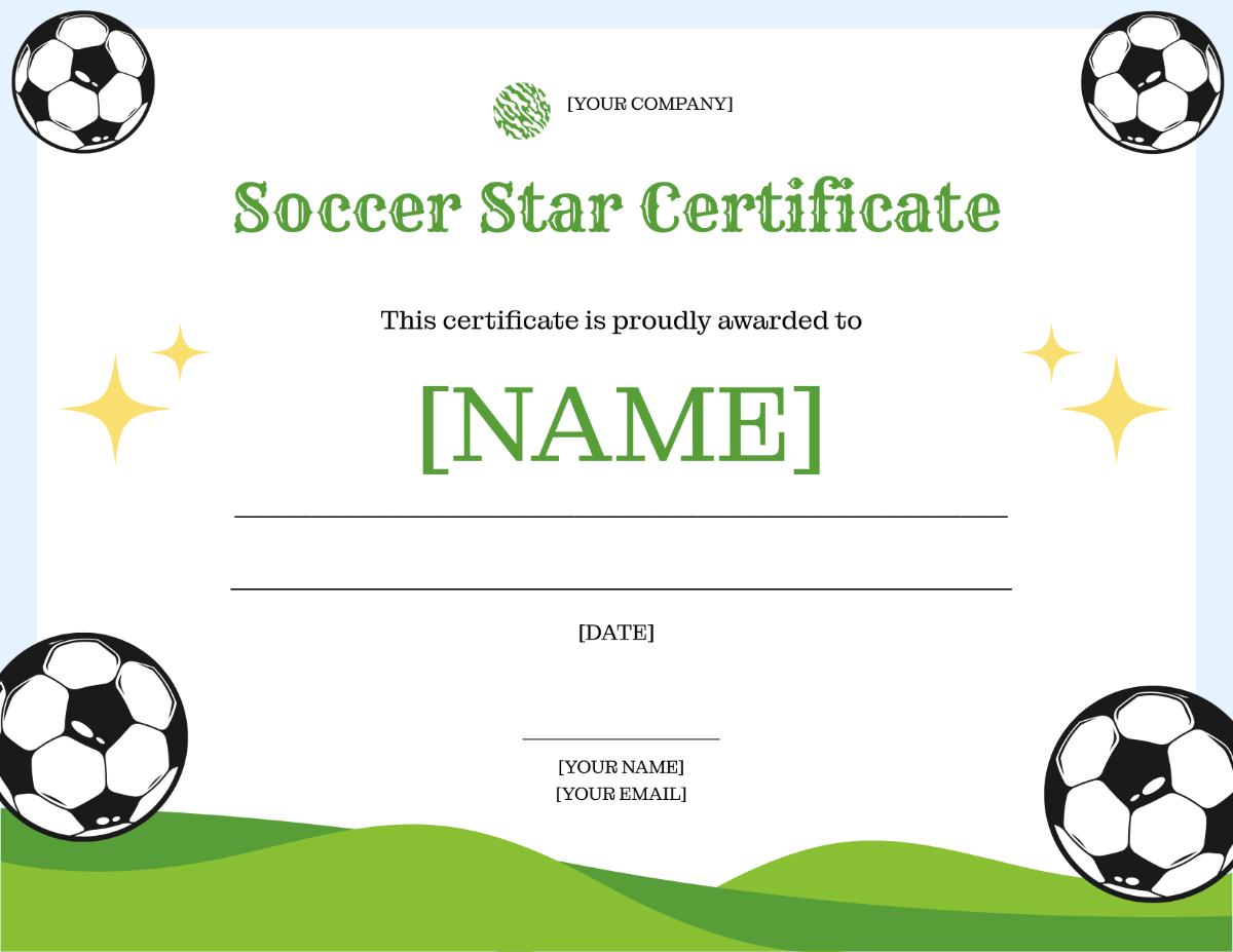 Free Blank Kids Soccer Certificate Template To Edit Online Free Blank Kids Soccer Certificate Template To Edit Online