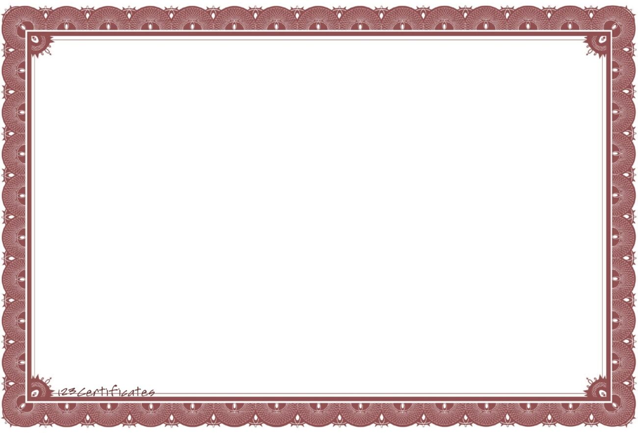 Free Certificate Borders To Download