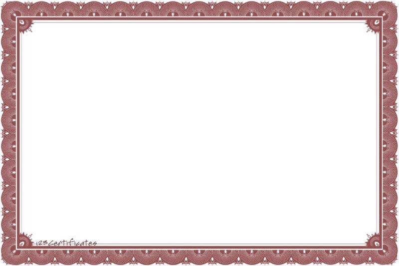 Free Printable Certificate Borders
