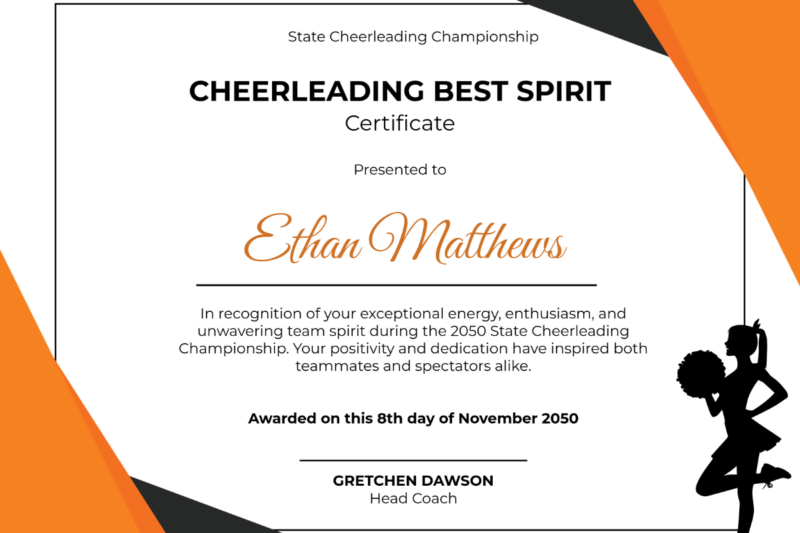 Free Printable School Spirit Certificates