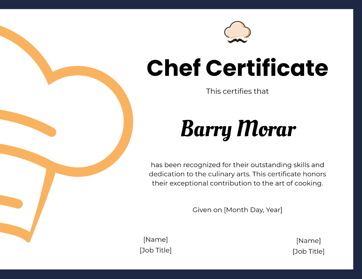 Printable Cooking Certificates