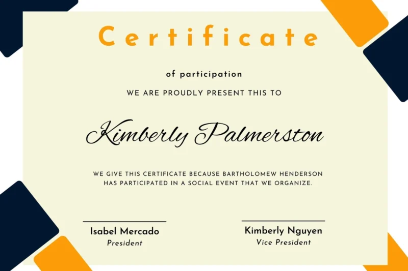 Perfect Attendance Certificates Free Printable