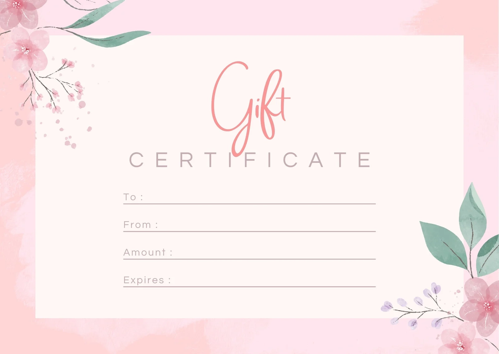 Free Custom Printable Birthday Gift Certificate Templates Canva Free Custom Printable Birthday Gift Certificate Templates Canva