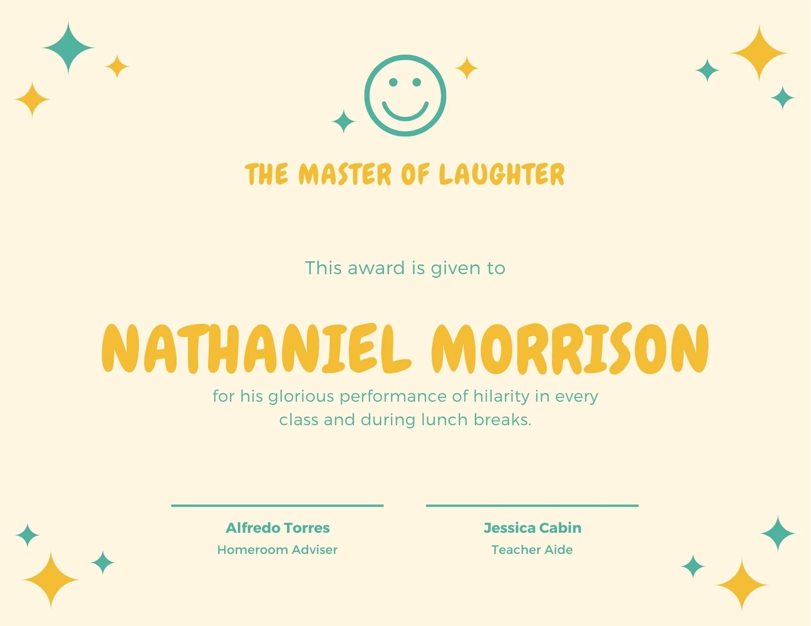 Free Custom Printable Funny Certificate Templates Canva