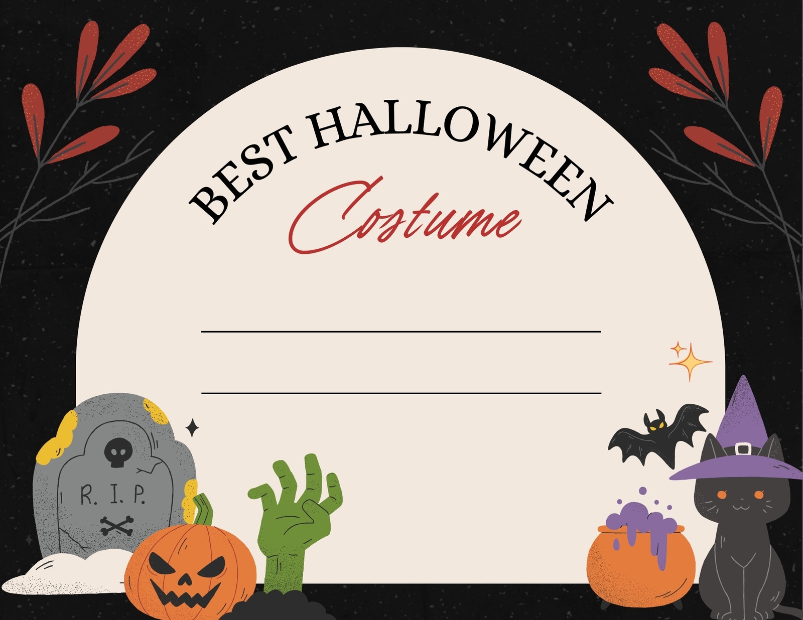 Free Custom Printable Halloween Certificate Templates Canva Free Custom Printable Halloween Certificate Templates Canva