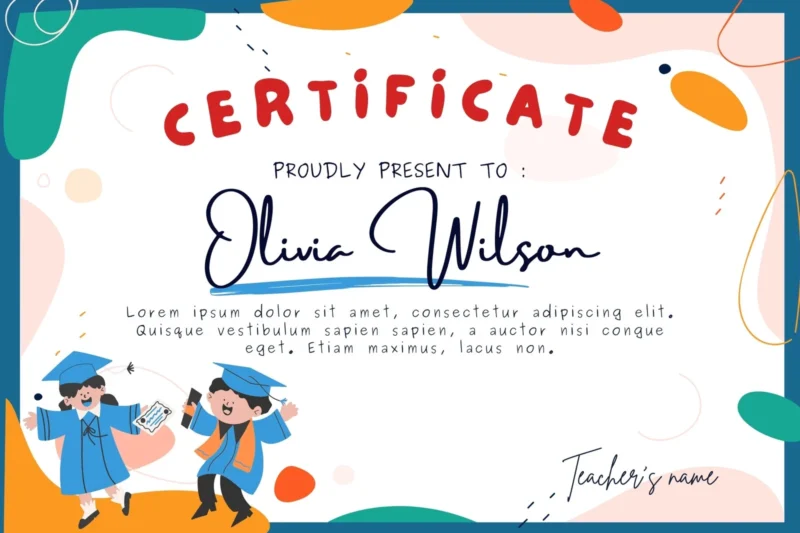Printable Certificate Templates For Preschool