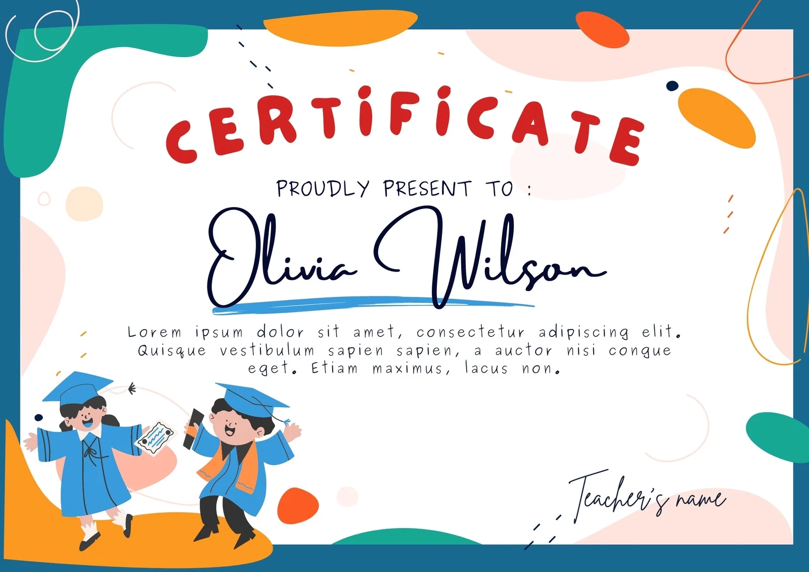 Free Custom Printable School Certificate Templates Canva Free Custom Printable School Certificate Templates Canva