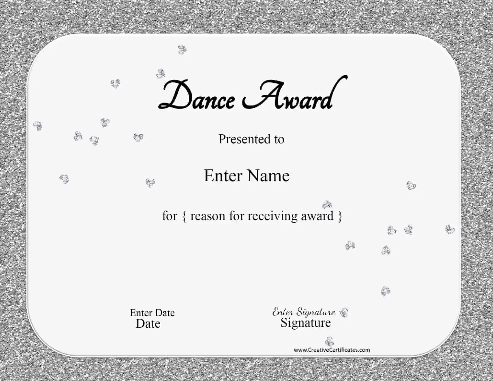 Free Dance Certificate Template Customizable And Printable Free Dance Certificate Template Customizable And Printable