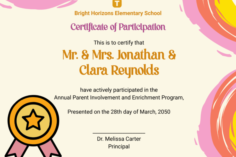 Free Printable Parenting Certificate