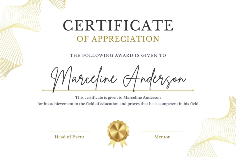 Awards Certificate Printable