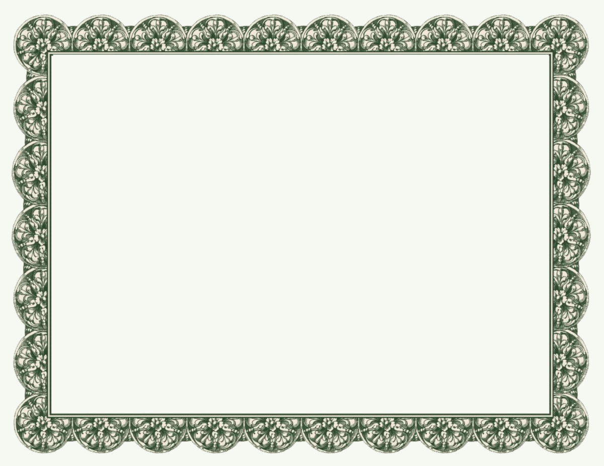 Printable Award Certificate Borders