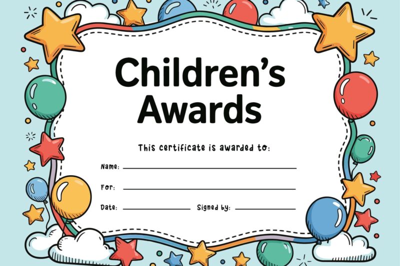 Free Printable Kids Award Certificates