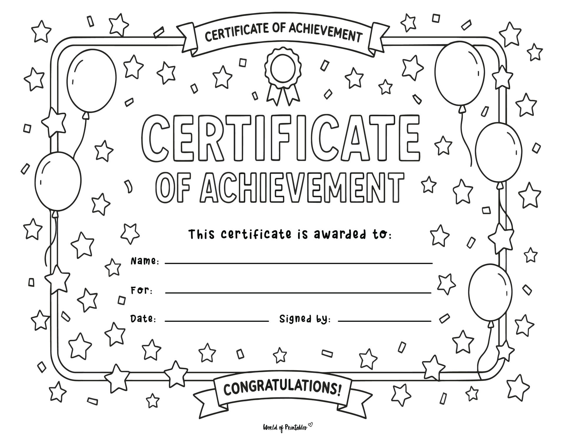 Free Printable Student Achievement Certificates Free Printable Student Achievement Certificates