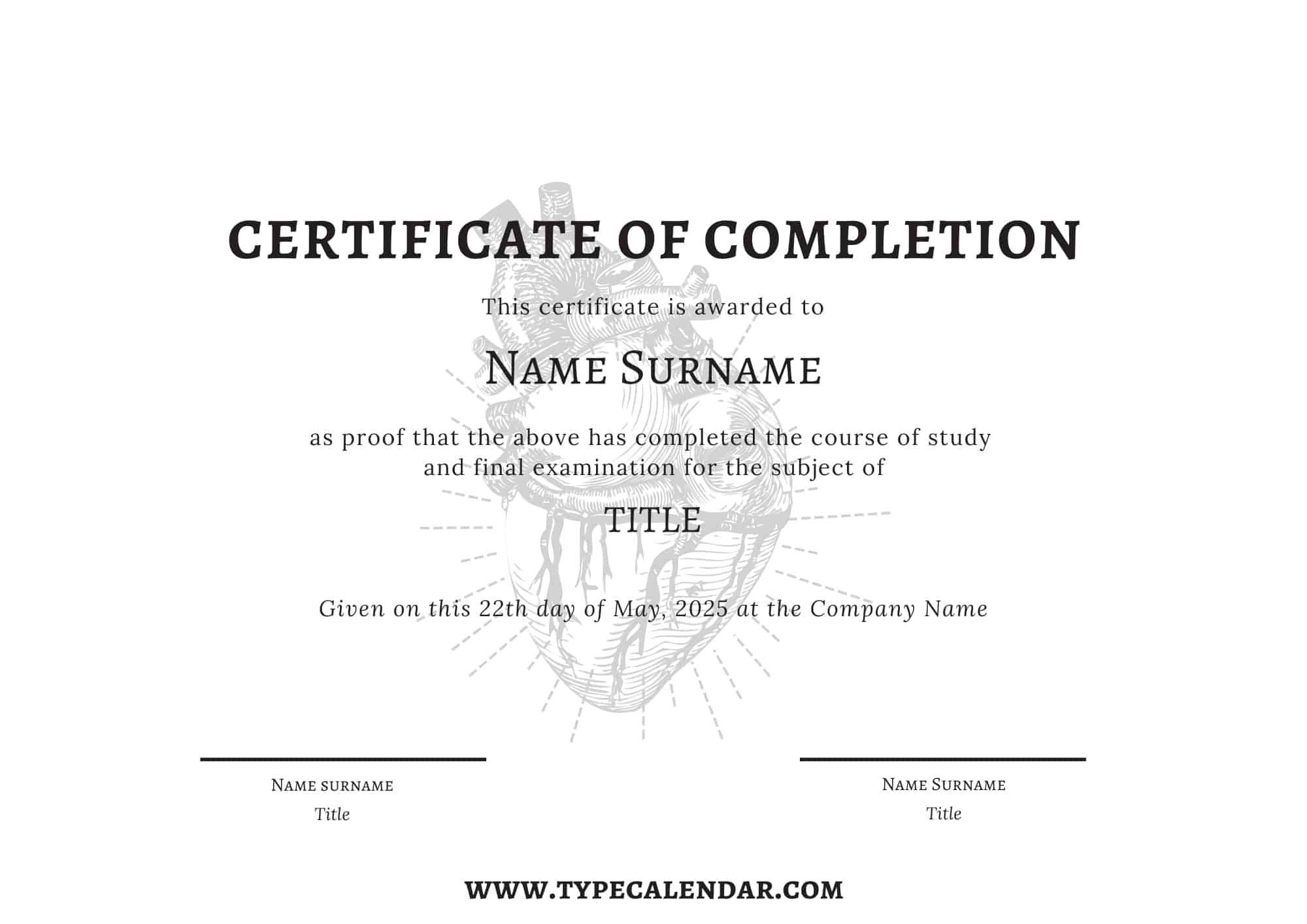 Free Printable Training Completion Certificates Free Printable Training Completion Certificates