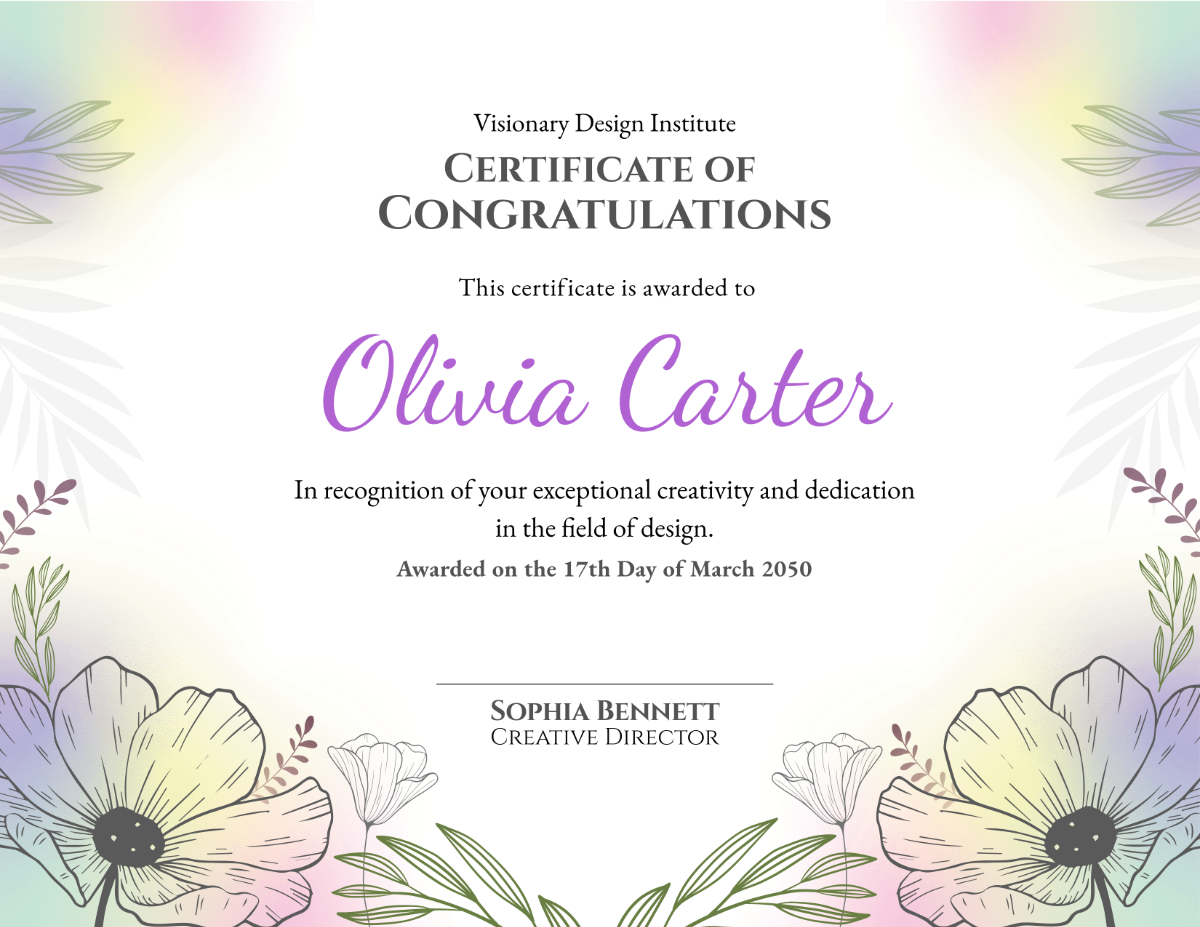 Free Printable Congratulations Certificate Templates To Customize Online Free Printable Congratulations Certificate Templates To Customize Online
