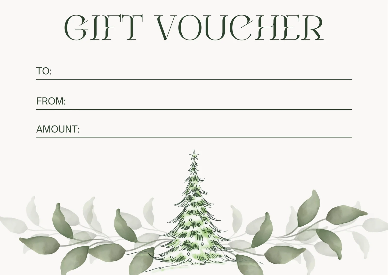 Free Printable Custom Christmas Gift Certificate Templates Canva