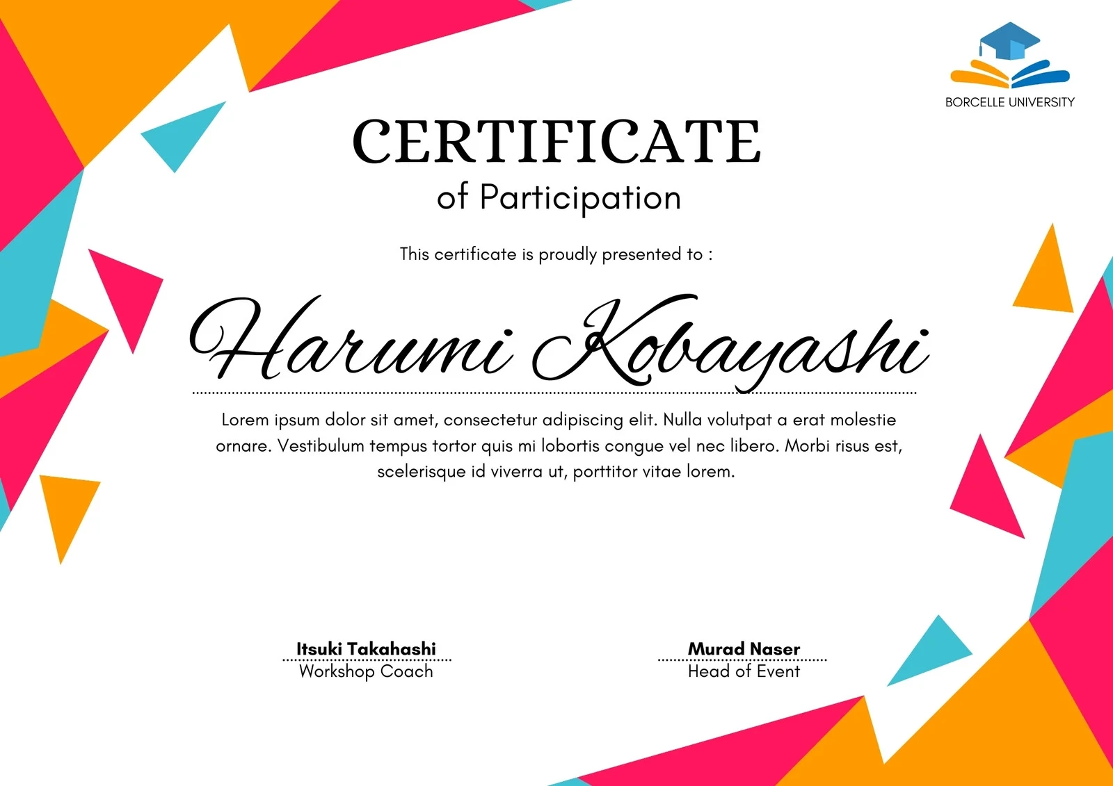 Free Printable Participation Certificates Templates Free Printable Participation Certificates Templates