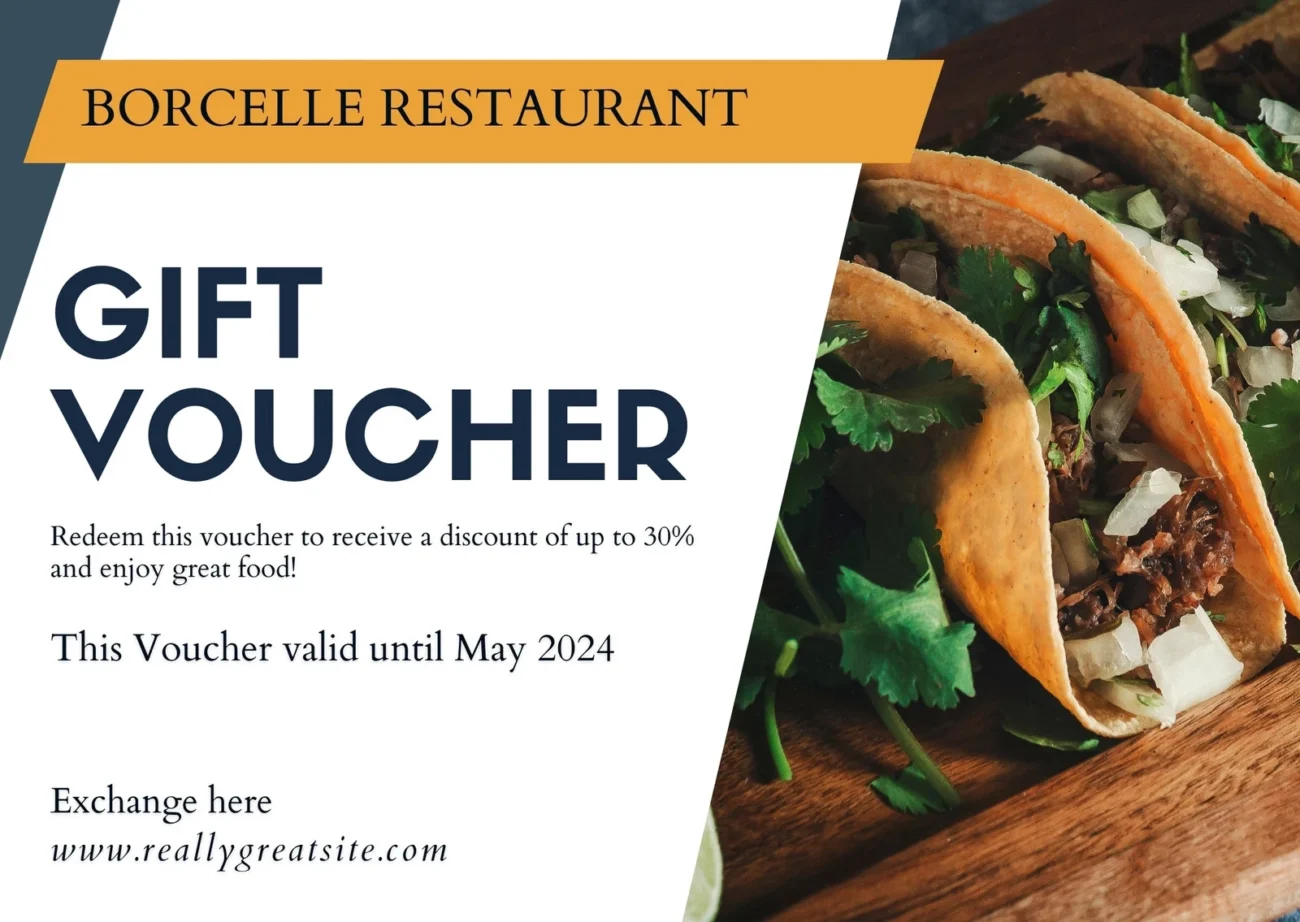 Free Printable Custom Restaurant Gift Certificate Templates Canva