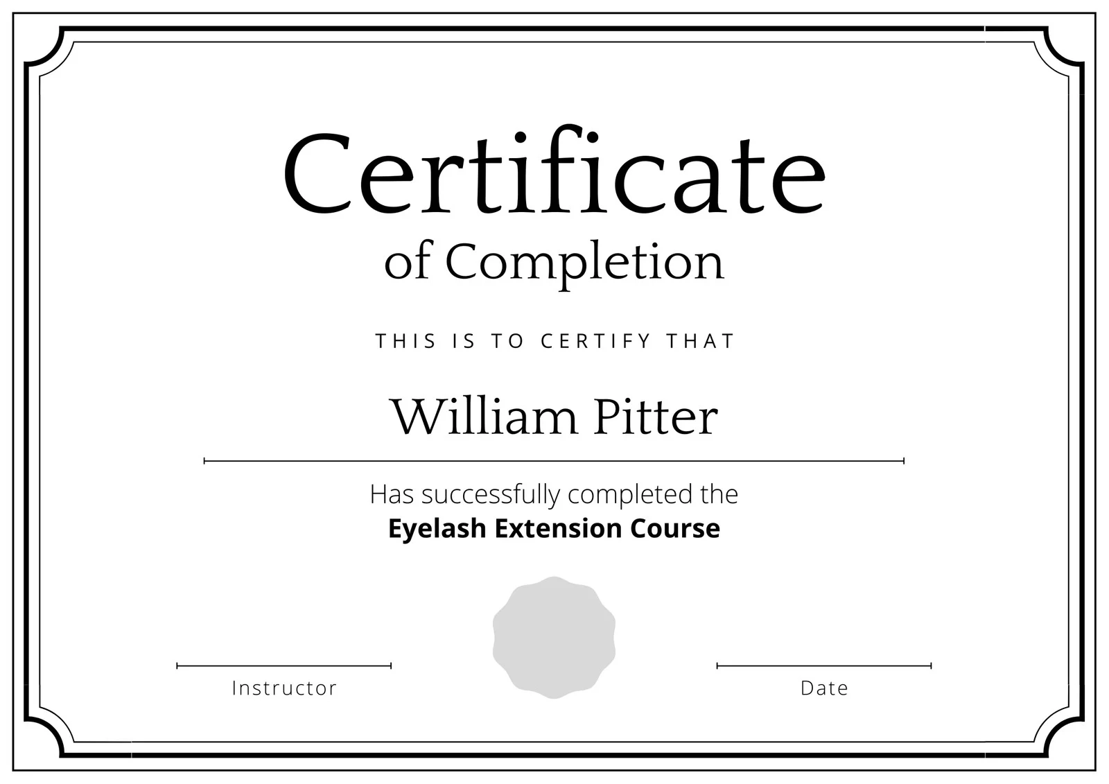 Free Printable Customizable Course Certificate Templates Canva