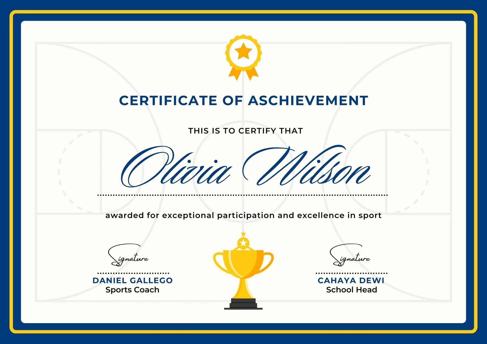 Sports Certificate Templates Free Printable