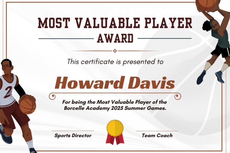 Free Printable Basketball Certificate Templates