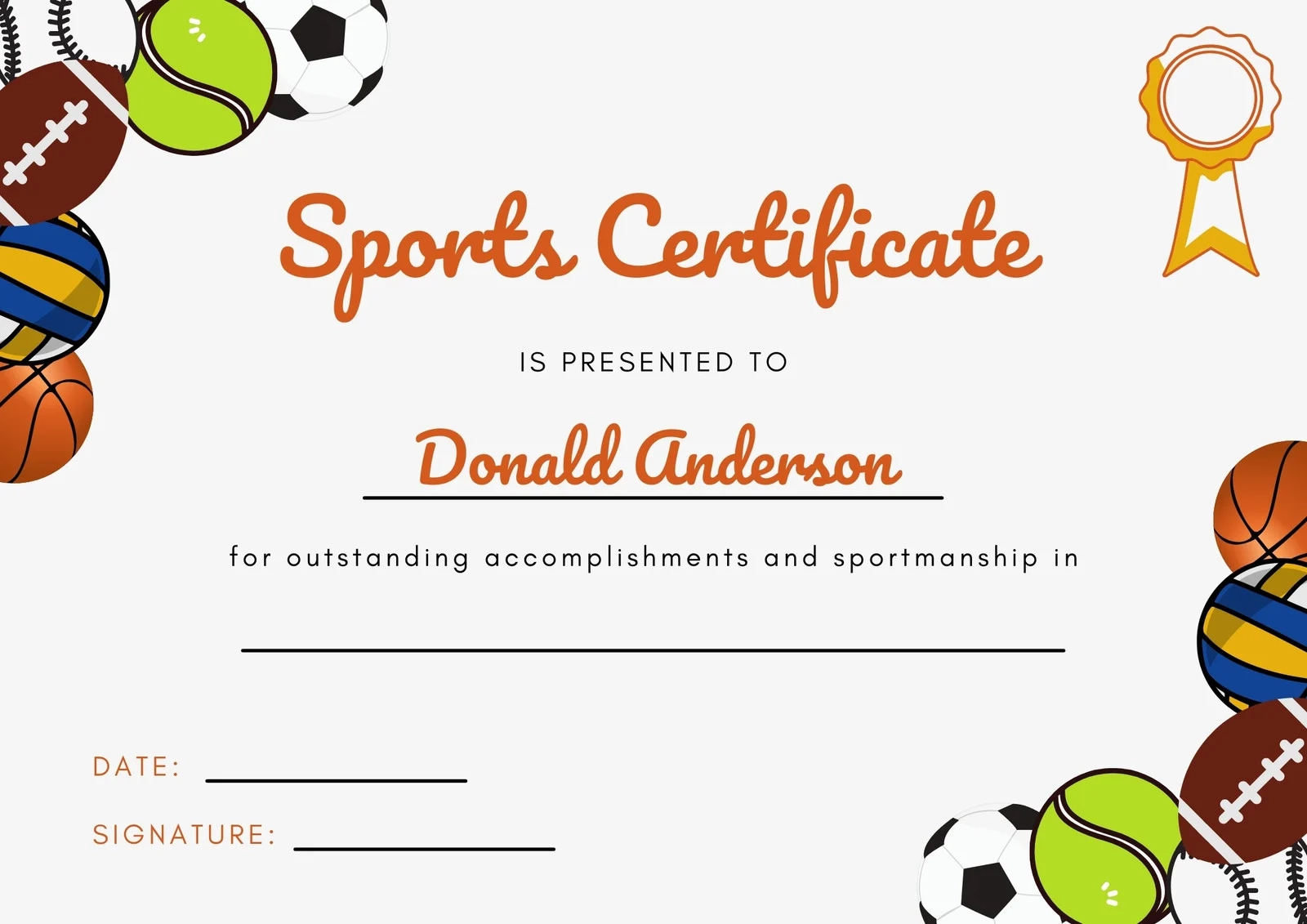 Free Printable Customizable Sport Certificate Templates Canva Free Printable Customizable Sport Certificate Templates Canva