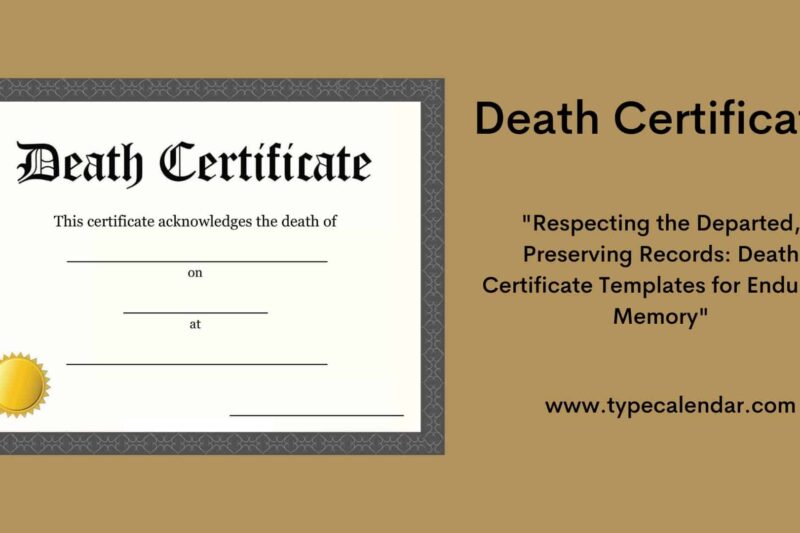Printable Missouri Death Certificate