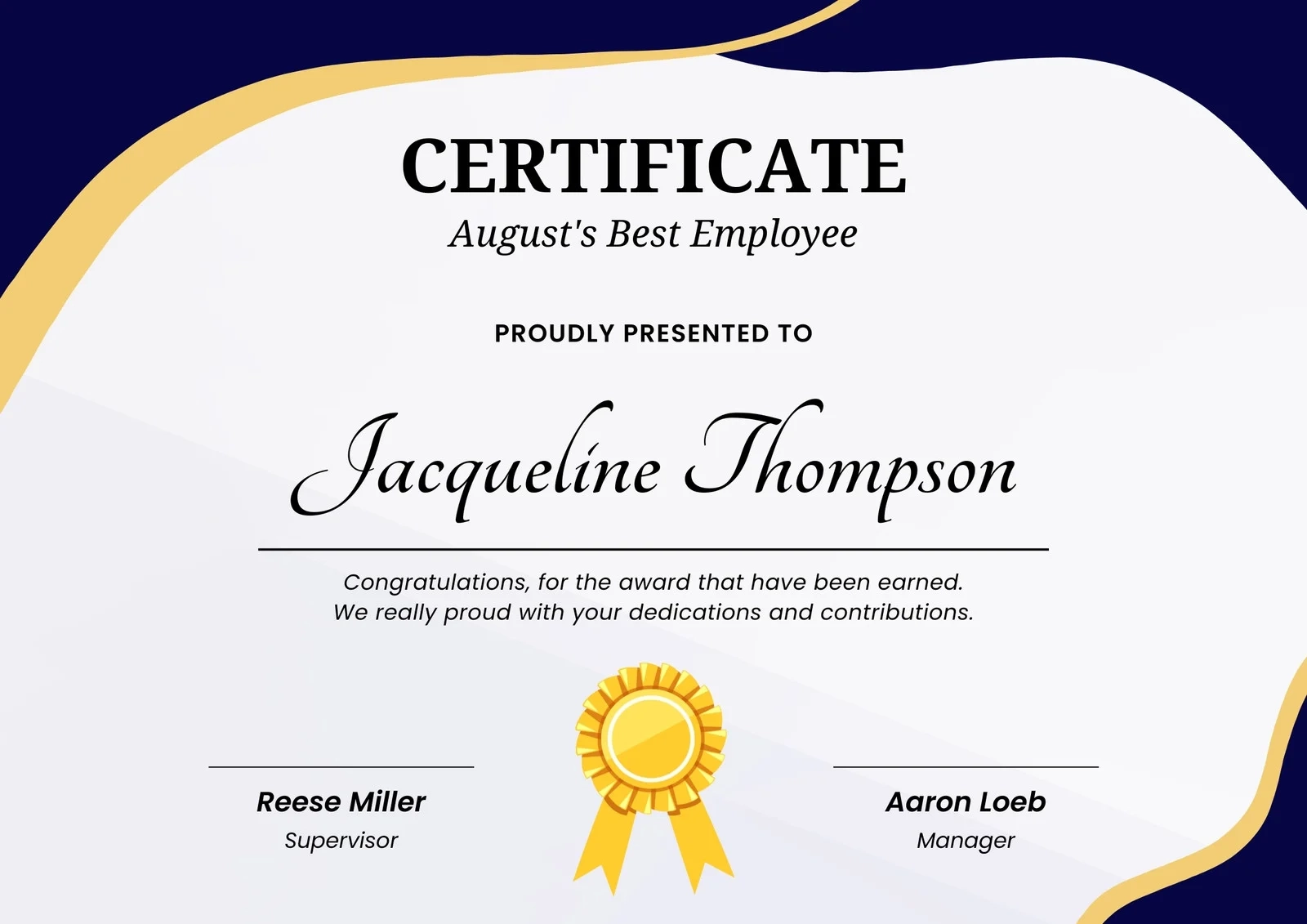 Free Printable Certificates For Employee Recognition