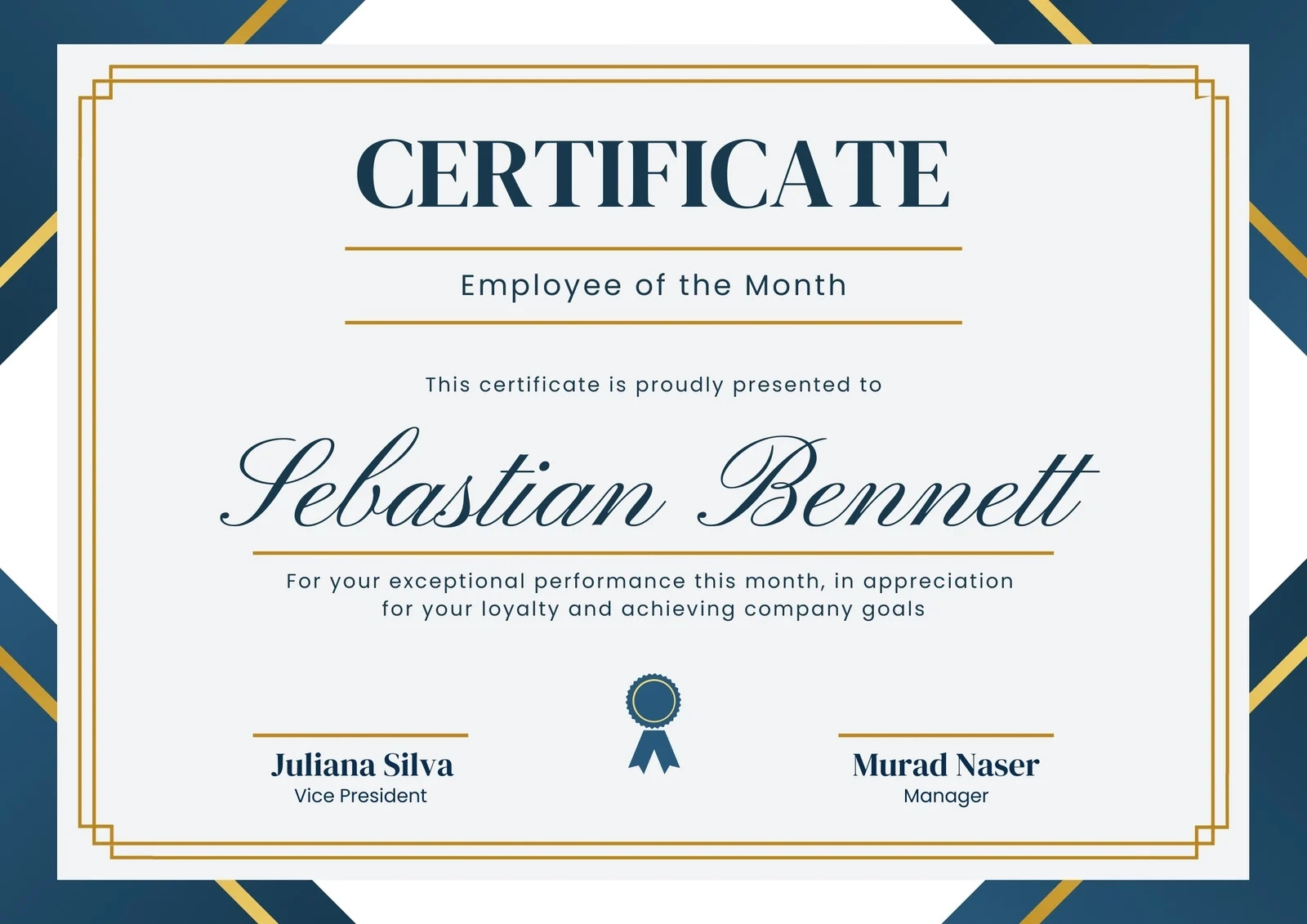 Free Printable Employee Of The Month Certificate Templates Canva Free Printable Employee Of The Month Certificate Templates Canva