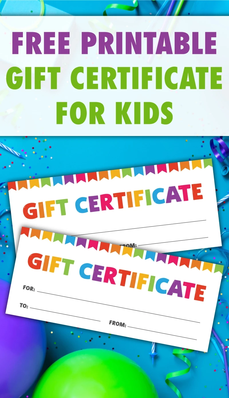 Free Printable Gift Certificate For Kids Pjs And Paint Free Printable Gift Certificate For Kids Pjs And Paint
