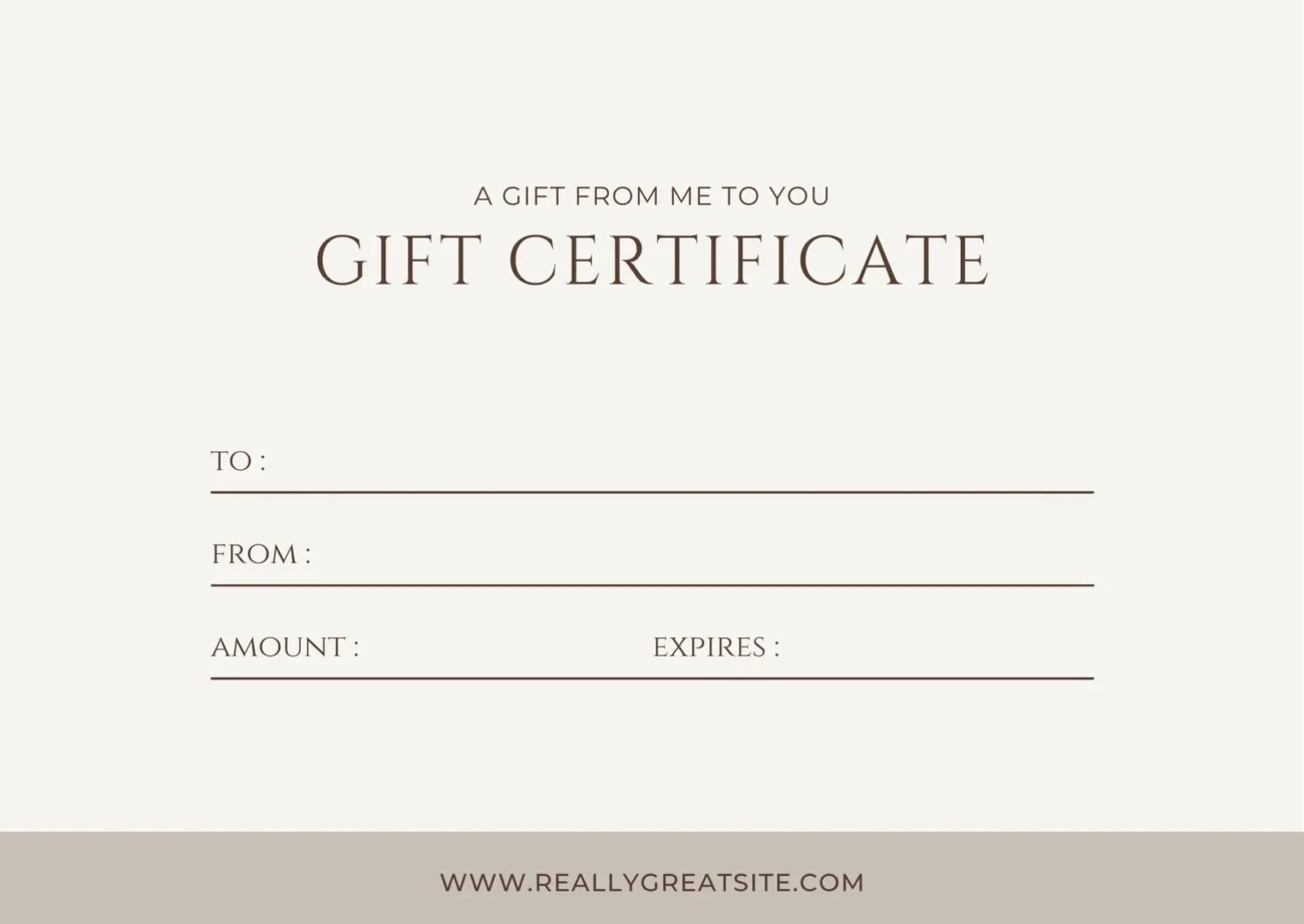 Free Printable Gift Certificate Templates To Customize Canva