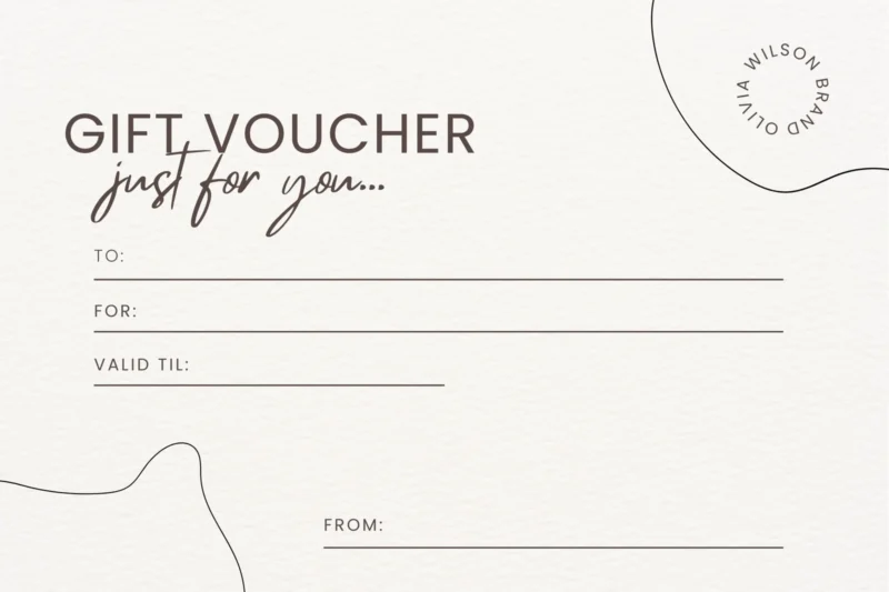 Customizable Printable Customizable Gift Certificate Template