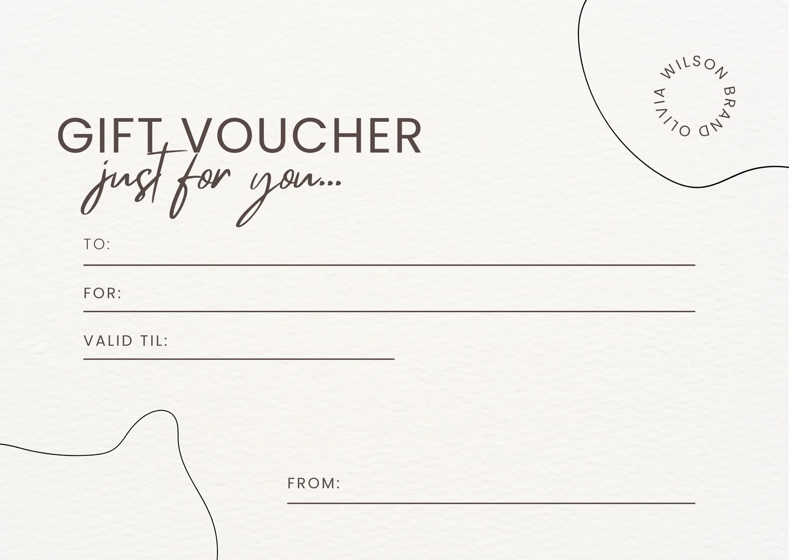 Blank Gift Certificates Printable Blank Gift Certificates Printable