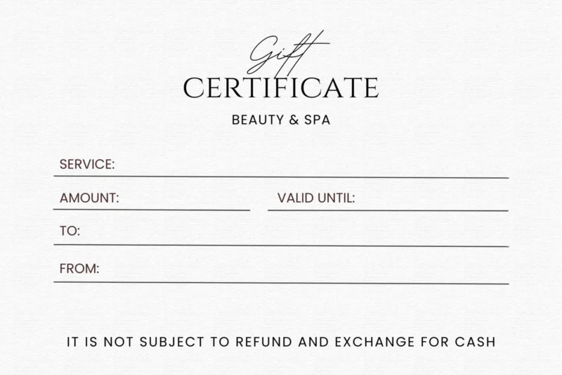 Printable Gift Certificates With Logo