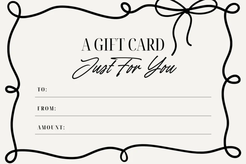 Printable Gift Certificates Letter Style