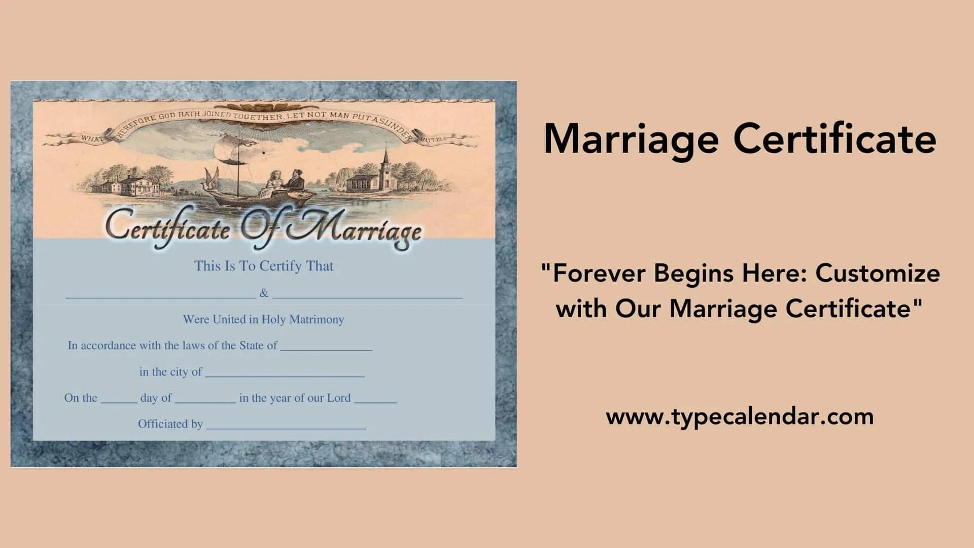 Fillable Fictitious Printable Marriage Certificate Detroit