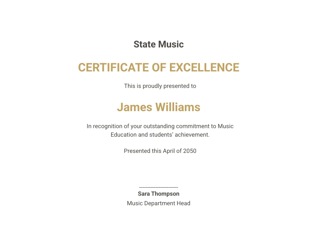 Free Printable Orchestra Certificates Free Printable Orchestra Certificates