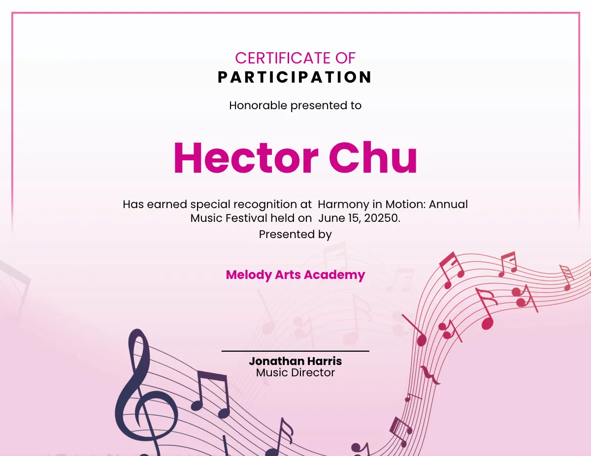 Free Printable Music Certificate Templates To Customize Online Free Printable Music Certificate Templates To Customize Online